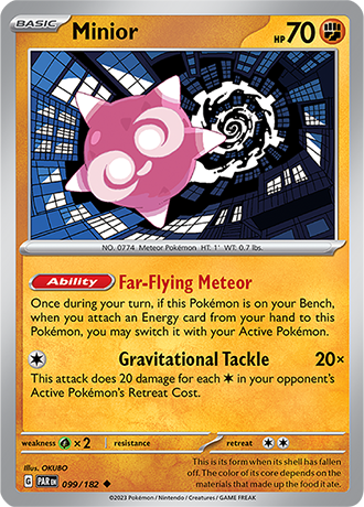 Karta Pokemon 099 182 Minnior [Paradox Rift].JPG