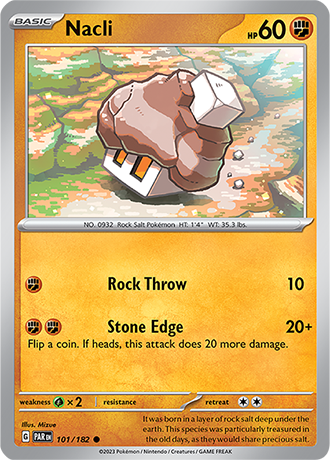 Karta Pokemon 101 182 Nacli [Paradox Rift].JPG