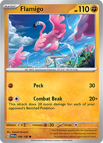 Karta Pokemon 106 182 Flamigo [Paradox Rift].JPG