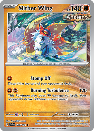 Karta Pokemon 107 182 Slither Wing [Paradox Rift].JPG
