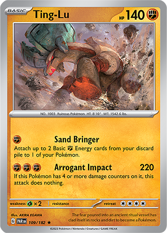 Karta Pokemon 109 182 Ting-Lu [Paradox Rift].JPG