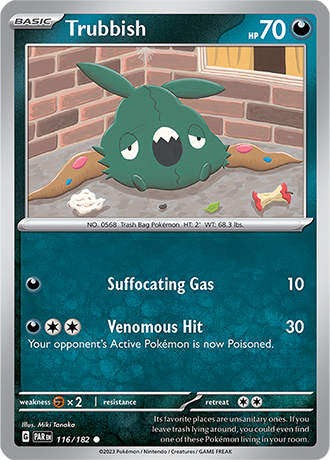 Karta Pokemon 116 182 Trubbish [Paradox Rift].JPG