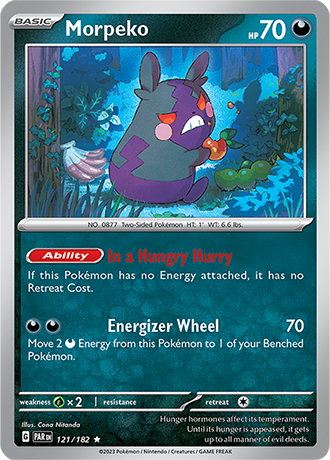 Karta Pokemon 121 182 Morpeko [Paradox Rift].JPG