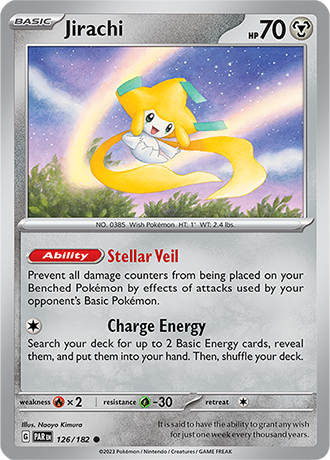 Karta Pokemon 126 182 Jirachi [Paradox Rift].JPG