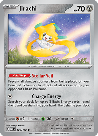 Karta Pokemon 126 182 Jirachi [Paradox Rift].JPG