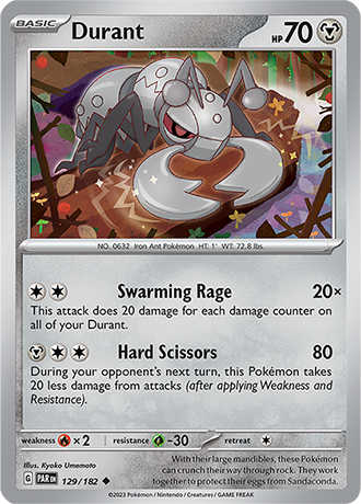 Karta Pokemon 129 182 Durant [Paradox Rift].JPG