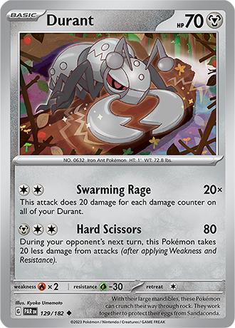 Karta Pokemon 129 182 Durant [Paradox Rift].JPG