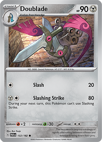 Karta Pokemon 132 182 Doublade [Paradox Rift].JPG