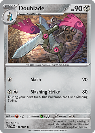 Karta Pokemon 132 182 Doublade [Paradox Rift].JPG