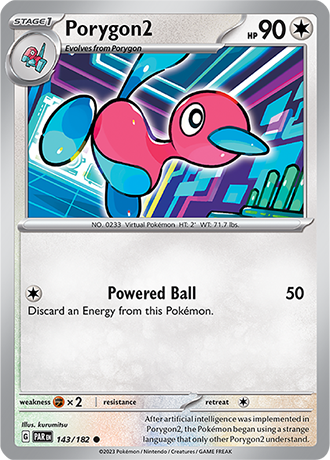 Karta Pokemon 143 182 Porygon2 [Paradox Rift].JPG