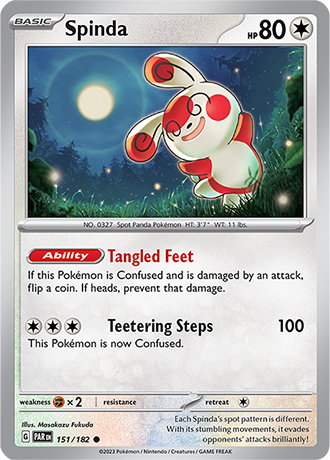 Karta Pokemon 151 182 Spinda [Paradox Rift].JPG