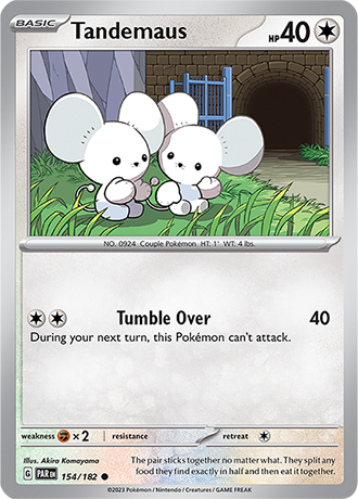 Karta Pokemon 154 182 Tandemaus [Paradox Rift].JPG
