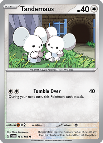 Karta Pokemon 154 182 Tandemaus [Paradox Rift].JPG