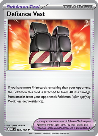 Karta Pokemon 162 182 Defiance Vest [Paradox Rift].JPG