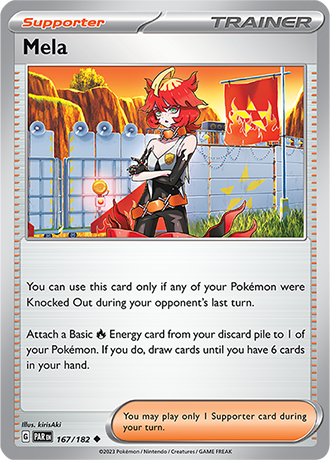 Karta Pokemon 167 182 Mela [Paradox Rift].JPG