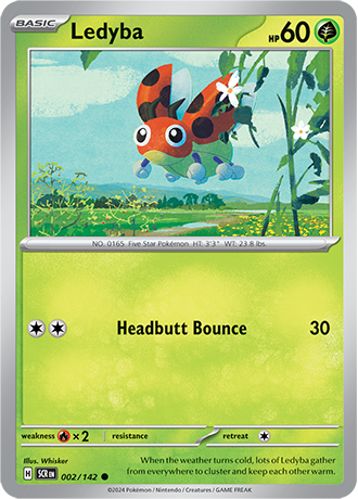 Karta Pokemon 002 142 Ledyba [Stellar Crown].JPG