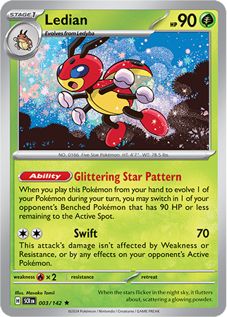 Karta Pokemon 003 142 Ledian [Stellar Crown].JPG