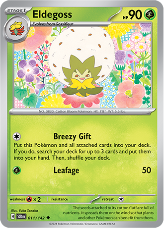 Karta Pokemon 011 142 Eldegoss [Stellar Crown].JPG