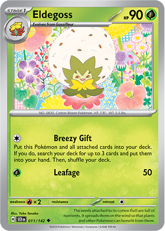 Karta Pokemon 011 142 Eldegoss [Stellar Crown].JPG