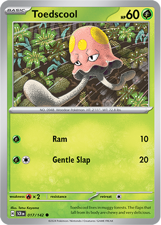 Karta Pokemon 017 142 Toedscool [Stellar Crown].JPG
