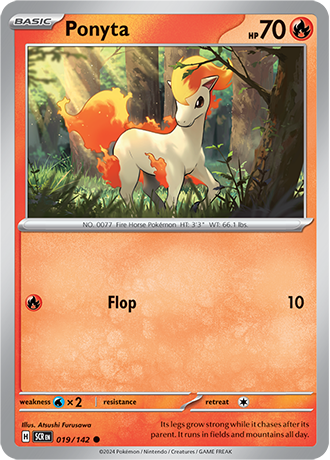 Karta Pokemon 019 142 Ponyta [Stellar Crown].JPG