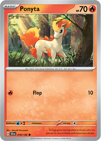 Karta Pokemon 019 142 Ponyta [Stellar Crown].JPG