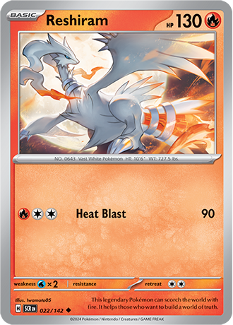 Karta Pokemon 022 142 Reshiram [Stellar Crown].JPG