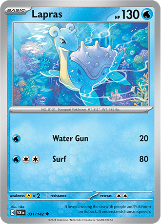 Karta Pokemon 031 142 Lapras [Stellar Crown].JPG