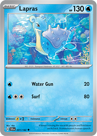 Karta Pokemon 031 142 Lapras [Stellar Crown].JPG