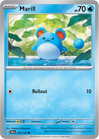 Karta Pokemon 033 142 Marill [Stellar Crown].JPG