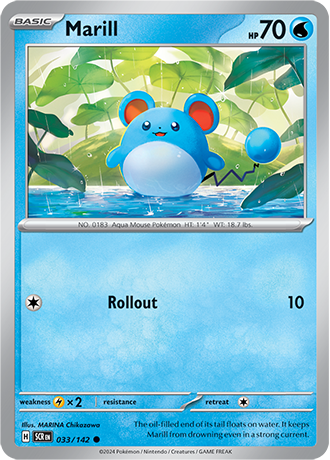 Karta Pokemon 033 142 Marill [Stellar Crown].JPG