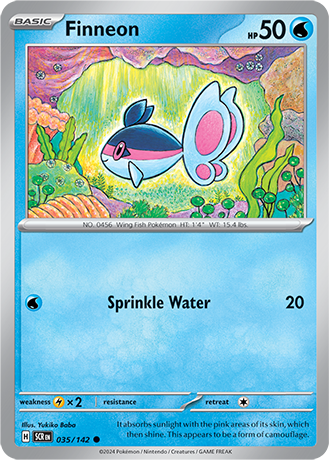 Karta Pokemon 035 142 Finneon [Stellar Crown].JPG
