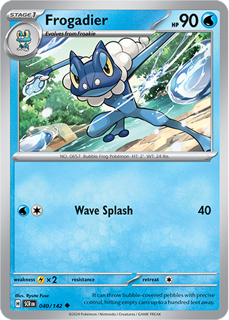 Karta Pokemon 040 142 Frogadier [Stellar Crown].JPG