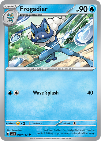 Karta Pokemon 040 142 Frogadier [Stellar Crown].JPG