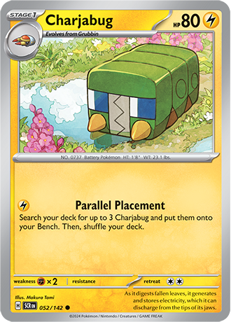 Karta Pokemon 052 142 Charjabug [Stellar Crown].JPG