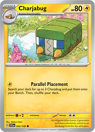 Karta Pokemon 052 142 Charjabug [Stellar Crown].JPG