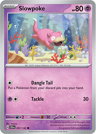 Karta Pokemon 057 142 Slowpoke [Stellar Crown].JPG