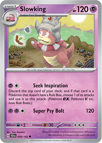 Karta Pokemon 058 142 Slowking [Stellar Crown].JPG