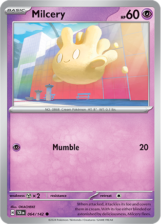 Karta Pokemon 064 142 Milcery [Stellar Crown].JPG