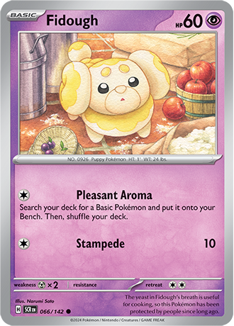 Karta Pokemon 066 142 Fidough [Stellar Crown].JPG