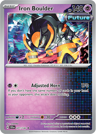 Karta Pokemon 071 142 Iron Boulder [Stellar Crown].JPG