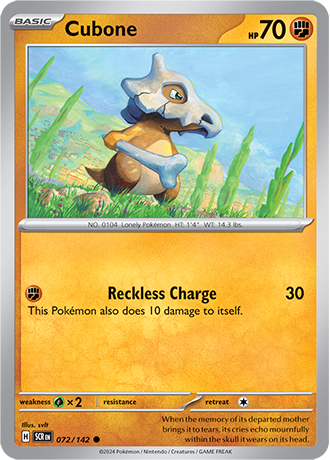 Karta Pokemon 072 142 Cubone [Stellar Crown].JPG