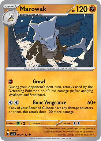 Karta Pokemon 073 142 Marowak [Stellar Crown].JPG