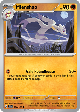 Karta Pokemon 084 142 Mienshao [Stellar Crown].JPG