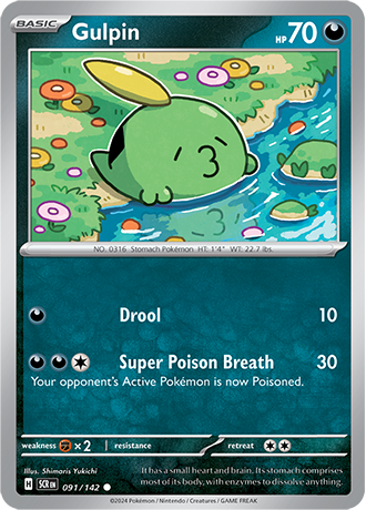 Karta Pokemon 091 142 Gulpin [Stellar Crown].JPG