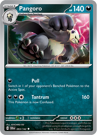 Karta Pokemon 093 142 Pangoro [Stellar Crown].JPG