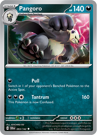 Karta Pokemon 093 142 Pangoro [Stellar Crown].JPG