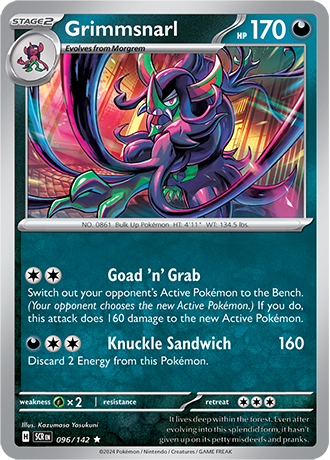 Karta Pokemon 096 142 Grimmsnarl [Stellar Crown].JPG