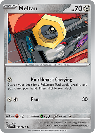 Karta Pokemon 103 142 Meltan [Stellar Crown].JPG