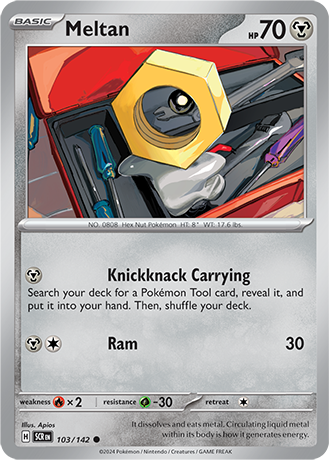 Karta Pokemon 103 142 Meltan [Stellar Crown].JPG
